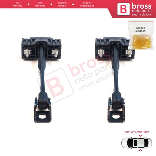 2 Pieces Rear Door Hinge Stop Check Assy Limiter Strap for Mercedes C Class W206 S206 2021-On A2067305802