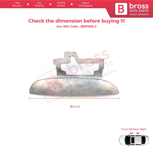 Front or Rear Right Door Exterior Metal Handle For BMW 5 Series E39 1996-2003 4/5 Door Sedan Touring 51218245462 51218200664