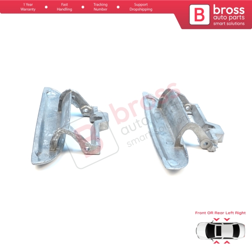 Front or Rear Left Right Door Exterior Metal Handle For BMW 5 Series E39 1996-2003 4/5 Door Sedan Touring 51218245461 51218245462