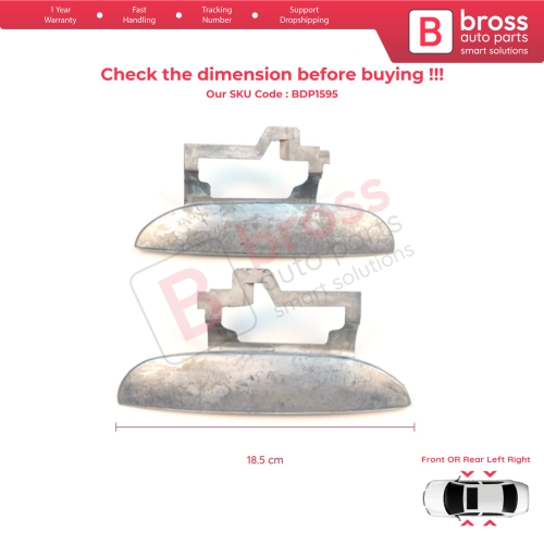 Front or Rear Left Right Door Exterior Metal Handle For BMW 5 Series E39 1996-2003 4/5 Door Sedan Touring 51218245461 51218245462