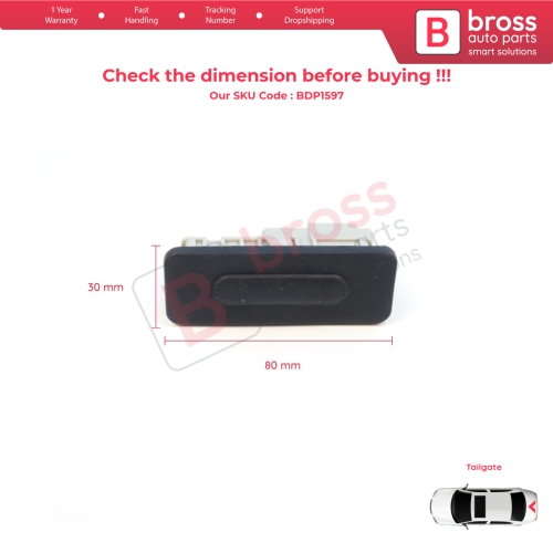 Rear Tailgate Lock Release Button for Renault Megane Scenic MK4 Clio 5 Captur 2 Twingo 3 Duster 2 Sandero Logan 2 3 906069264R