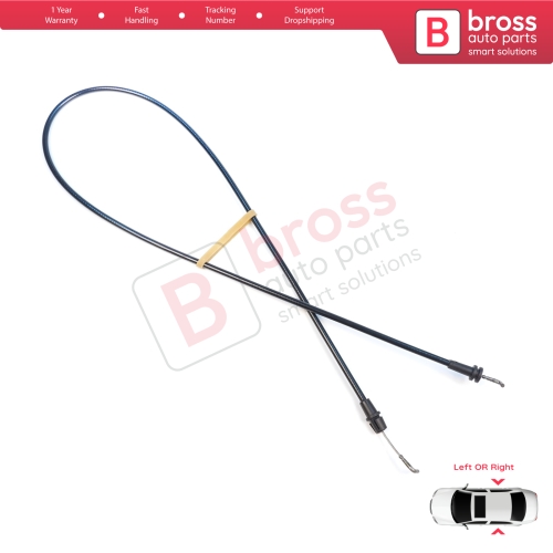 Side Sliding Door Lock Release Cable for VW Transporter T5 T5.1 T6 Carevelle Multivan 2009-2024 7E0843653 7E0843654