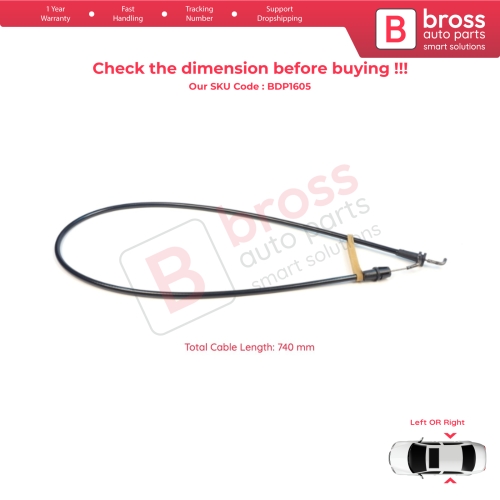 Side Sliding Door Lock Release Cable for VW Caddy MK3 2K 2C 2004-2015 2K5843653C
