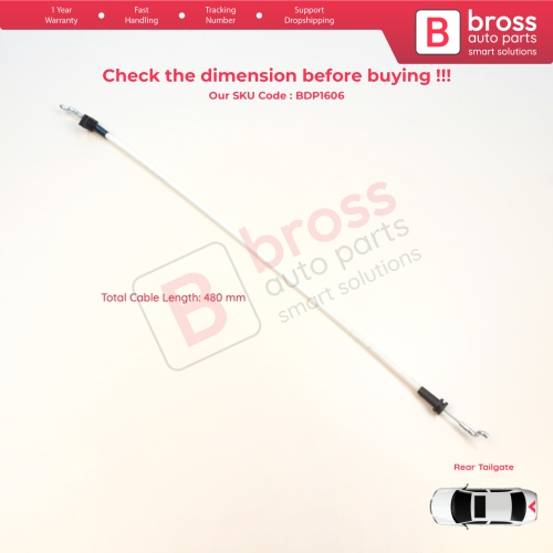 Rear Door Lock Opening Release Cable for Mercedes Sprinter MK1 1995-2006 VW LT MK2 1996-2006 9017600504