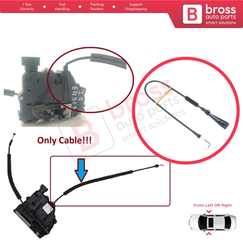Front Door Inner Handle Lock Release Cable for Fiat Ducato MK3 Peugeot Boxer 250 Citroen Jumper Relay MK2 1342155080 1350147080