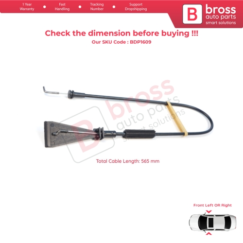 Front Door Inner Handle Lock Release Cable for Fiat Ducato MK3 Peugeot Boxer 250 Citroen Jumper Relay MK2 1342155080 1350147080