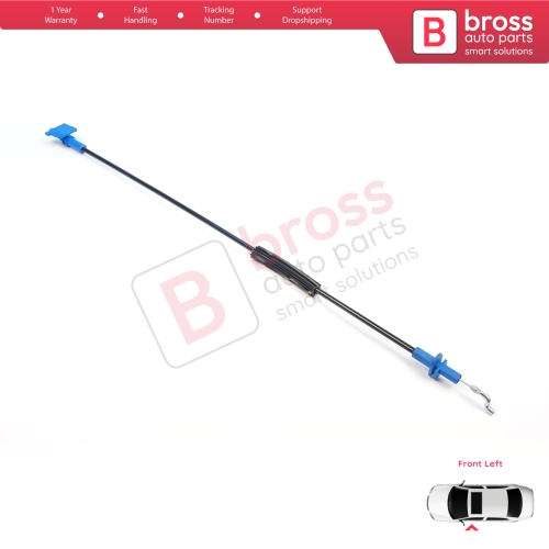 Front Left Door Inner Handle Lock Release Cable for Fiat Fiorino MK3 225 Qubo 2007-2016 Citroen Nemo Peugeot Bipper 2008–2017 1365222080