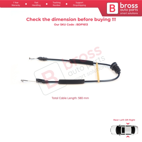 Rear Door Handle Lock Release Cable for Seat Leon MK1 Toledo MK2 1M 3B4839015 3B4839016 