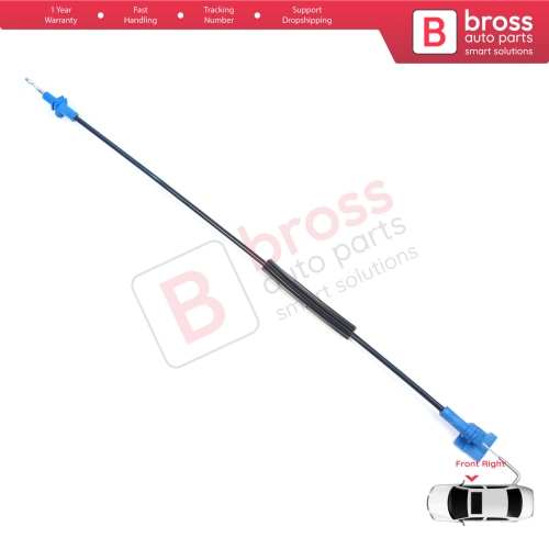 Front Right Door Inner Handle Lock Release Cable for Fiat Fiorino MK3 225 Qubo 2007-2016 Citroen Nemo Peugeot Bipper 2008–2017 1354711080