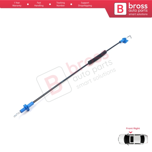 Front Right Door Inner Handle Lock Release Cable for Fiat Fiorino MK3 225 Qubo 2007-2016 Citroen Nemo Peugeot Bipper 2008–2017 1354711080