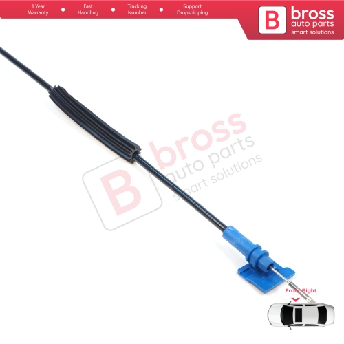Front Right Door Inner Handle Lock Release Cable for Fiat Fiorino MK3 225 Qubo 2007-2016 Citroen Nemo Peugeot Bipper 2008–2017 1354711080