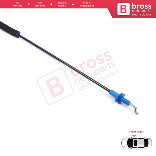 Front Right Door Inner Handle Lock Release Cable for Fiat Fiorino MK3 225 Qubo 2007-2016 Citroen Nemo Peugeot Bipper 2008–2017 1354711080