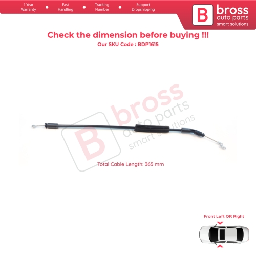 Front Door Outer Handle Lock Release Cable for Renault Clio MK4 Kangoo MK2 2007-2021 Citan W415 8200497579