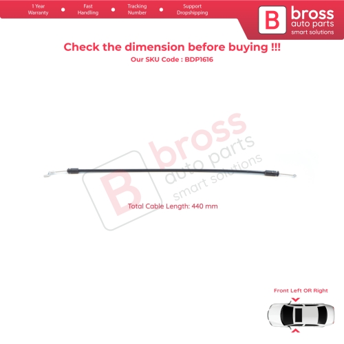 Front Door Outer Handle Lock Release Cable for Renault Master MK3 Nissan NV400 X62 Vauxhall Opel Movano B 805030009R 805020009R