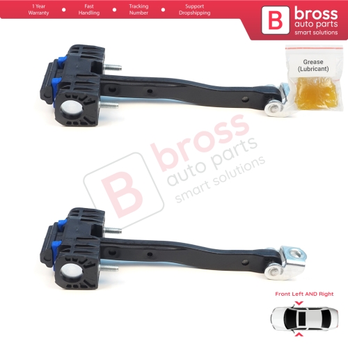 2 Pieces Front Door Stop Check Assy Limiter Strap for Ford Transit Tourneo Custom MK2 NXN V710 2023-On 2685526