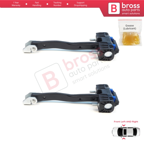 2 Pieces Front Door Stop Check Assy Limiter Strap for Ford Transit Tourneo Custom MK2 NXN V710 2023-On 2685526