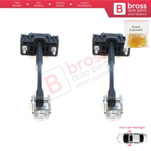 2 Pieces Front Door Stop Check Assy Limiter Strap for Ford Transit Tourneo Custom MK2 NXN V710 2023-On 2685526