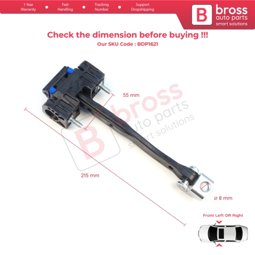 Front Door Stop Check Assy Limiter Strap for Ford Transit Tourneo Custom MK2 NXN V710 2023-On 2685526