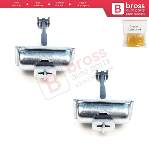 2 Pieces Rear Cab Door Stop Check Assy Limiter Strap for Ford Transit MK4 V363 2013-On Double Cab 1871653