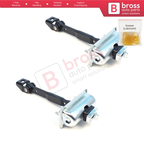 2 Pieces Rear Cab Door Stop Check Assy Limiter Strap for Ford Transit MK4 V363 2013-On Double Cab 1871653
