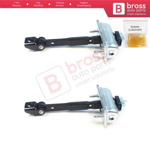 2 Pieces Rear Cab Door Stop Check Assy Limiter Strap for Ford Transit MK4 V363 2013-On Double Cab 1871653