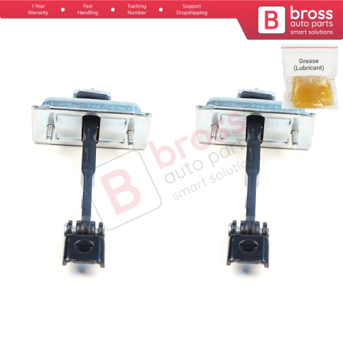 2 Pieces Rear Cab Door Stop Check Assy Limiter Strap for Ford Transit MK4 V363 2013-On Double Cab 1871653