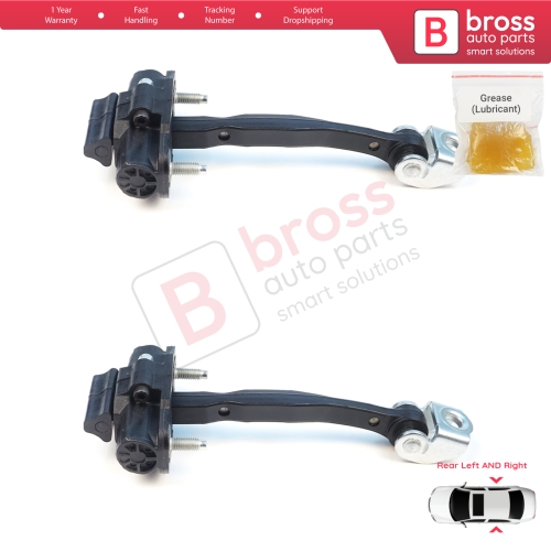 2 Pieces Rear Door Stop Check Assy Limiter Strap for Ford Ranger MK3 TKE P375 PX 2N 2G 2P 2011-2023 Europe Everest UA MK2 5339618
