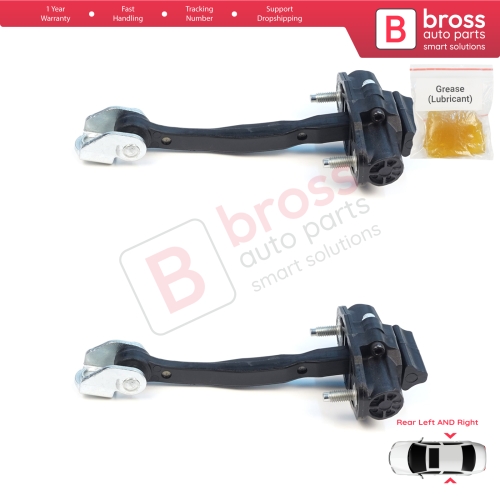 2 Pieces Rear Door Stop Check Assy Limiter Strap for Ford Ranger MK3 TKE P375 PX 2N 2G 2P 2011-2023 Europe Everest UA MK2 5339618