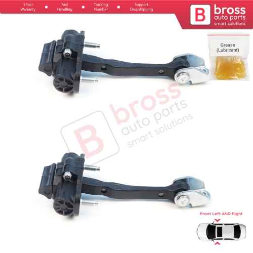 2 Pieces Front Door Stop Check Assy Limiter Strap for Ford Ranger MK4 P703 RA 2022-On KB3B2123552AB