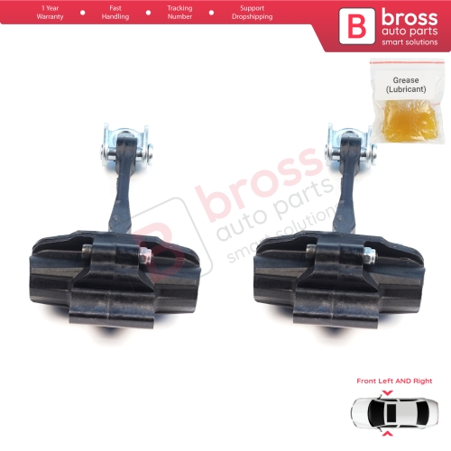 2 Pieces Front Door Stop Check Assy Limiter Strap for Ford Ranger MK4 P703 RA 2022-On KB3B2123552AB