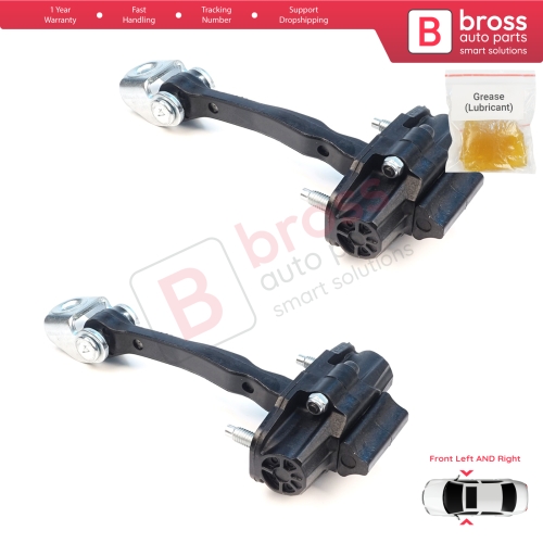 2 Pieces Front Door Stop Check Assy Limiter Strap for Ford Ranger MK4 P703 RA 2022-On KB3B2123552AB