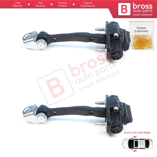 2 Pieces Front Door Stop Check Assy Limiter Strap for Ford Ranger MK4 P703 RA 2022-On KB3B2123552AB