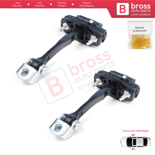 2 Pieces Front Door Stop Check Assy Limiter Strap for Ford Ranger MK4 P703 RA 2022-On KB3B2123552AB
