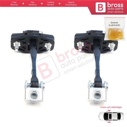 2 Pieces Front Door Stop Check Assy Limiter Strap for Ford Ranger MK4 P703 RA 2022-On KB3B2123552AB