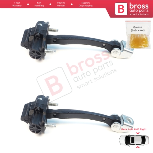 2 Pieces Rear Door Stop Check Assy Limiter Strap for Ford Ranger MK4 P703 RA 2022-On KB3B2627200BA