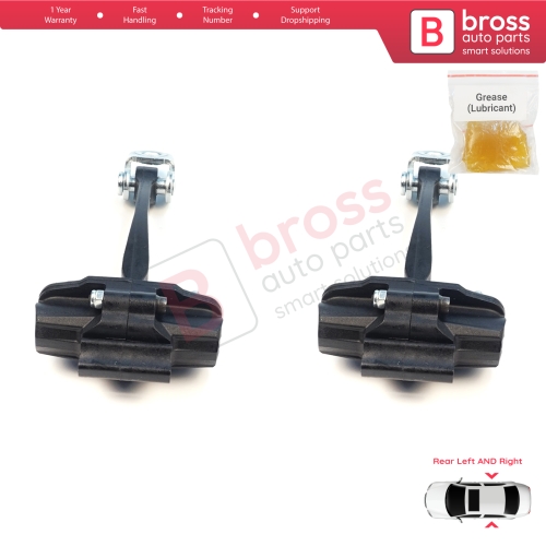 2 Pieces Rear Door Stop Check Assy Limiter Strap for Ford Ranger MK4 P703 RA 2022-On KB3B2627200BA