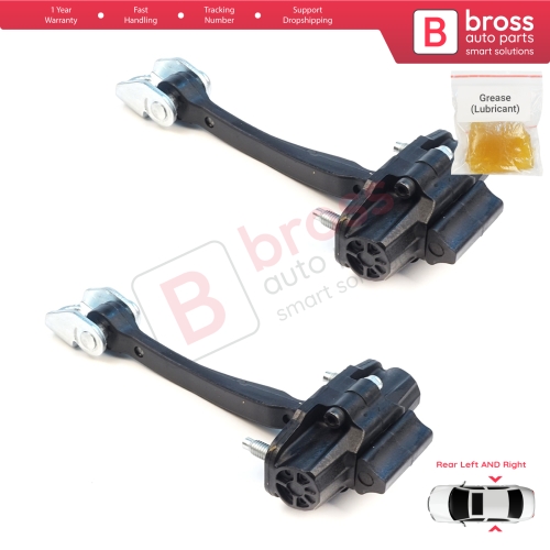 2 Pieces Rear Door Stop Check Assy Limiter Strap for Ford Ranger MK4 P703 RA 2022-On KB3B2627200BA