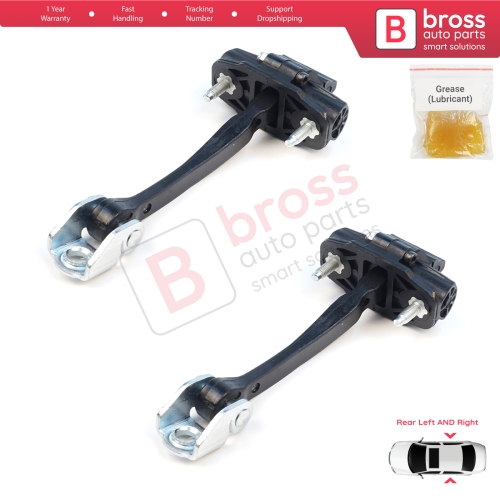 2 Pieces Rear Door Stop Check Assy Limiter Strap for Ford Ranger MK4 P703 RA 2022-On KB3B2627200BA