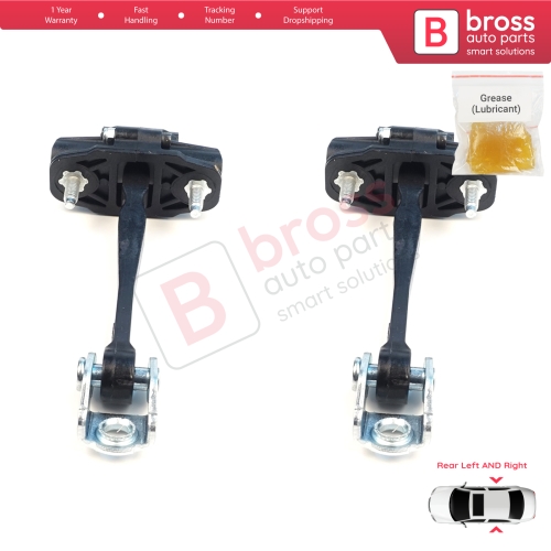 2 Pieces Rear Door Stop Check Assy Limiter Strap for Ford Ranger MK4 P703 RA 2022-On KB3B2627200BA