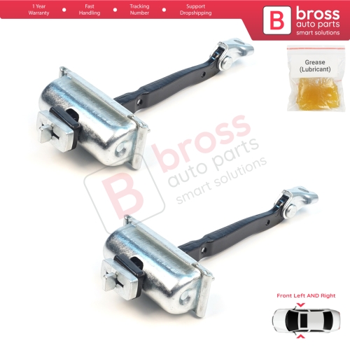 2 Pieces Front Door Stop Check Assy Limiter Strap for Ford Edge MK2 CD539 Endura 2015-2024 FT4BR23552AB