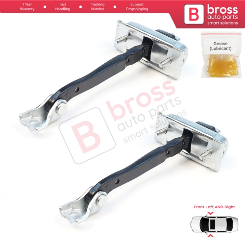 2 Pieces Front Door Stop Check Assy Limiter Strap for Ford Edge MK2 CD539 Endura 2015-2024 FT4BR23552AB