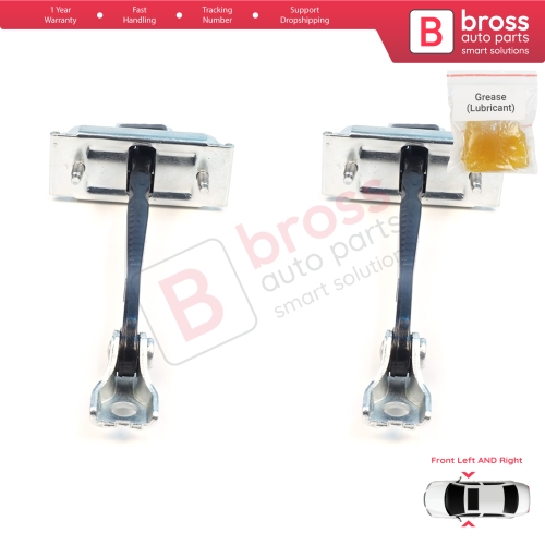 2 Pieces Front Door Stop Check Assy Limiter Strap for Ford Edge MK2 CD539 Endura 2015-2024 FT4BR23552AB