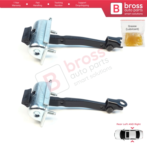 2 Pieces Rear Door Stop Check Assy Limiter Strap for Dacia Renault Duster MK3 P1310 PYM PYN 2023-On 824302052R