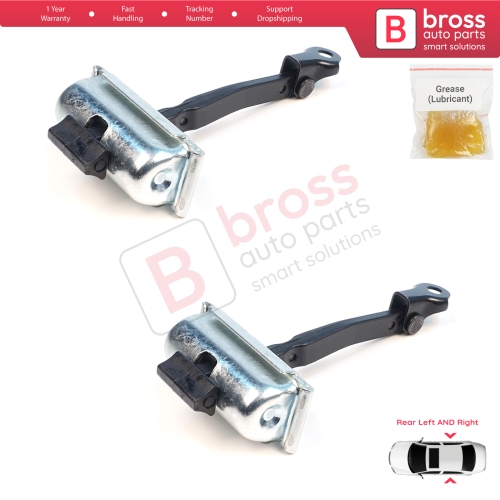 2 Pieces Rear Door Stop Check Assy Limiter Strap for Dacia Renault Duster MK3 P1310 PYM PYN 2023-On 824302052R