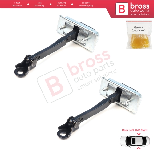 2 Pieces Rear Door Stop Check Assy Limiter Strap for Dacia Renault Duster MK3 P1310 PYM PYN 2023-On 824302052R