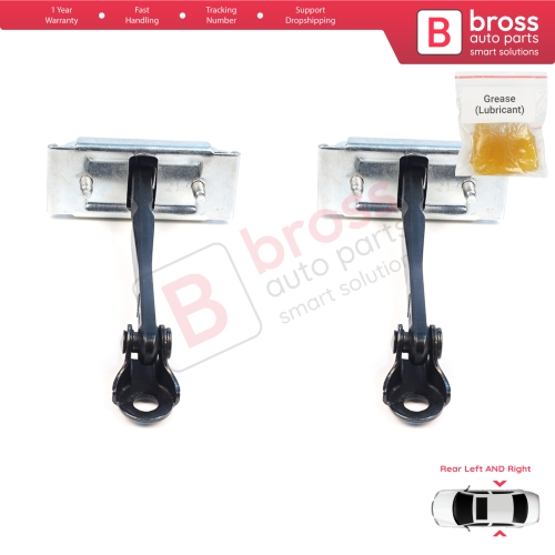 2 Pieces Rear Door Stop Check Assy Limiter Strap for Dacia Renault Duster MK3 P1310 PYM PYN 2023-On 824302052R