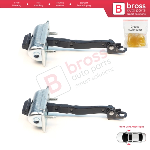 2 Pieces Front Door Stop Check Assy Limiter Strap for Renault 5 E-Tech Alpine A290 2024-On 804305524R