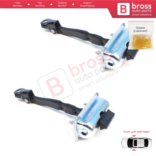 2 Pieces Front Door Stop Check Assy Limiter Strap for Renault 5 E-Tech Alpine A290 2024-On 804305524R