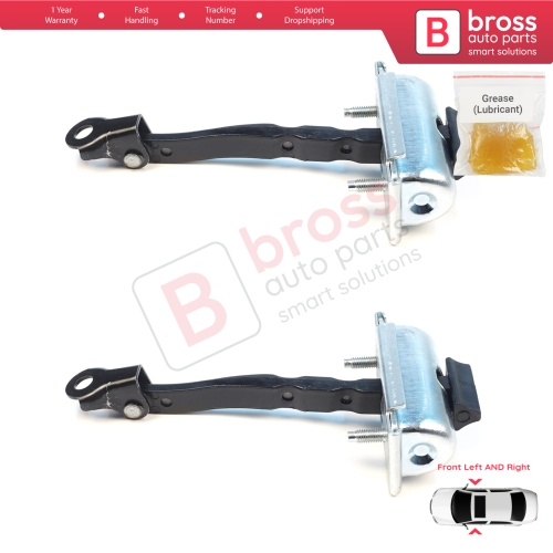 2 Pieces Front Door Stop Check Assy Limiter Strap for Renault 5 E-Tech Alpine A290 2024-On 804305524R