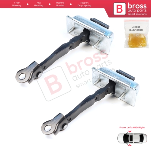 2 Pieces Front Door Stop Check Assy Limiter Strap for Renault 5 E-Tech Alpine A290 2024-On 804305524R